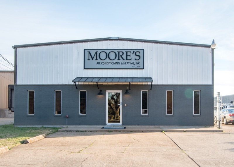Our business building at Moore's A/C & Heating Inc. 
